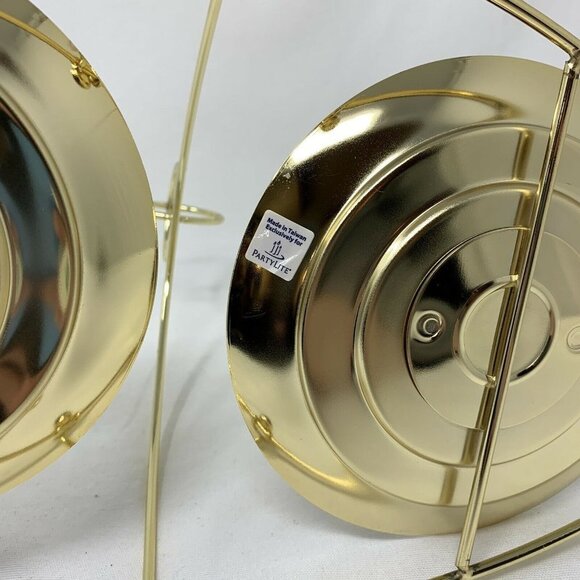 PartyLite - Brass Mix & Mingle Double Jar Candle Holder Display Stand - Picture 3 of 6